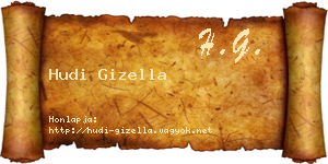 Hudi Gizella névjegykártya