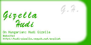 gizella hudi business card